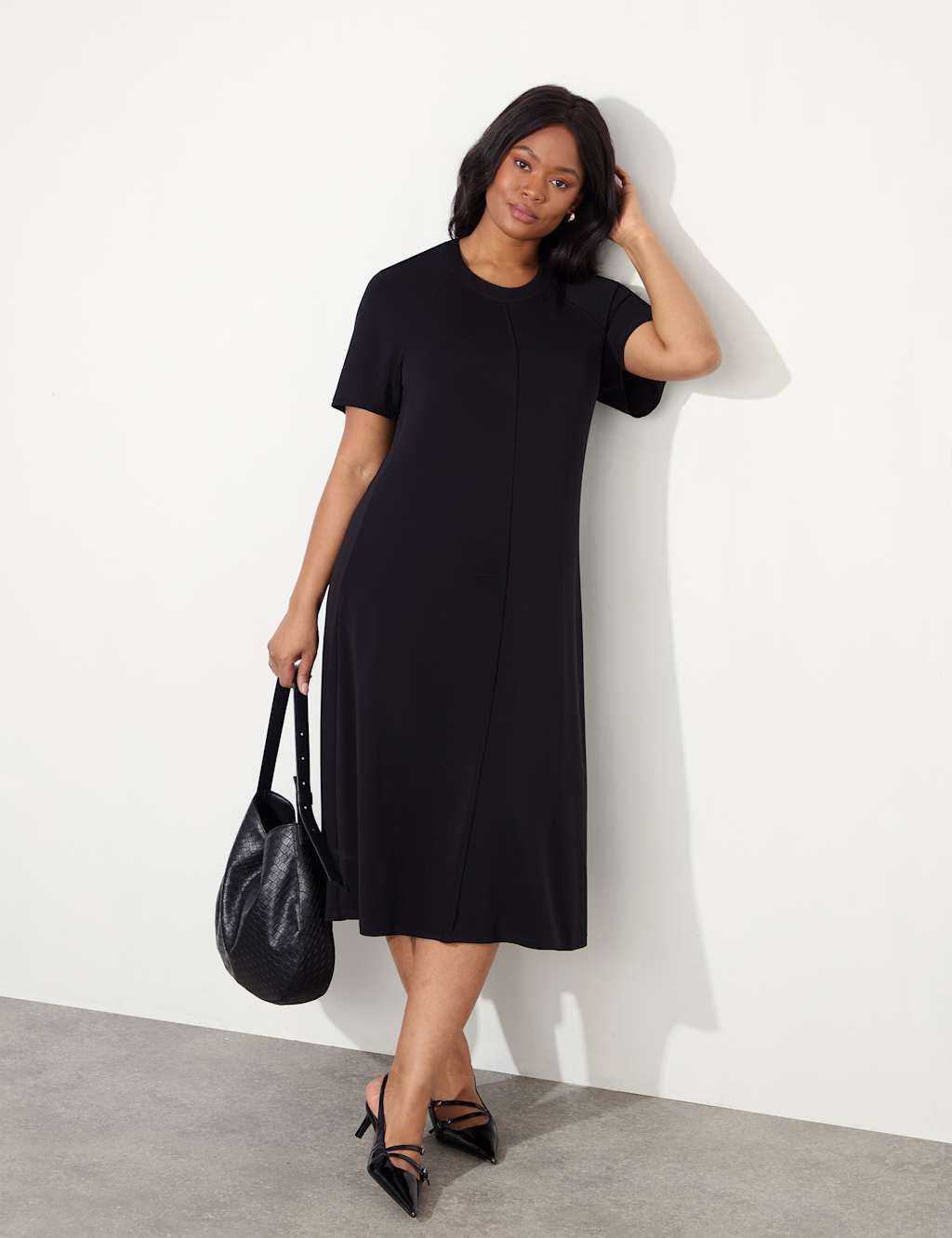 Jersey Midi T-Shirt Dress 3 of 5