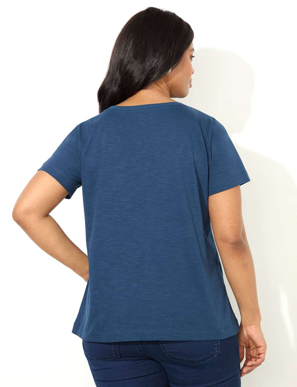 Pure Cotton Jersey Embroidered T-Shirt 3 of 4