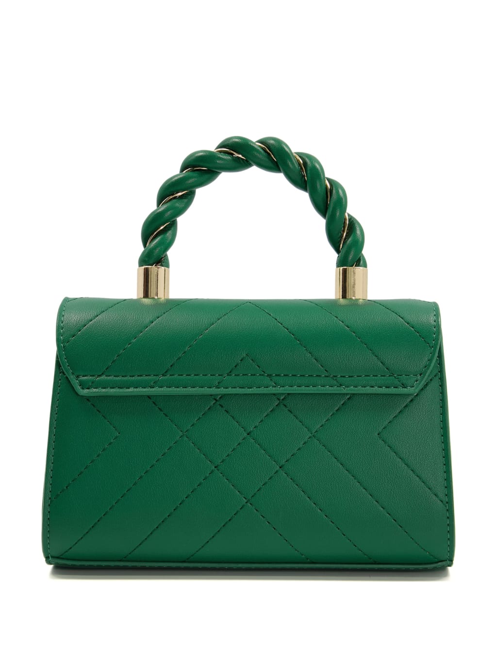 Quilted Mini Top Handle Cross Body Bag