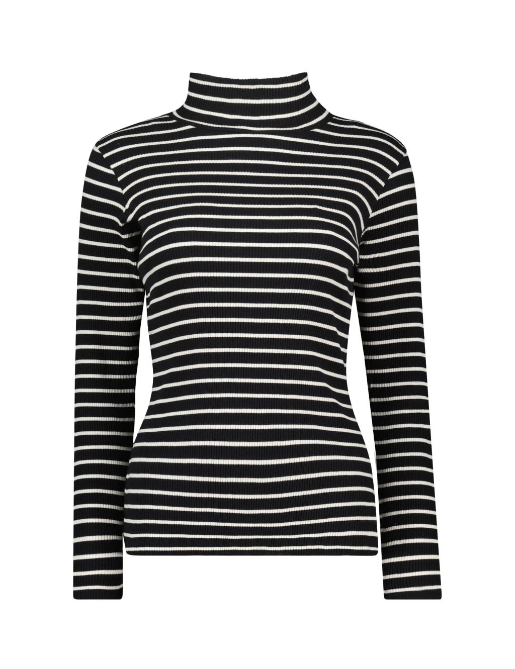 P+T JUNPER BRUSHED FUNNEL NECK TOP
