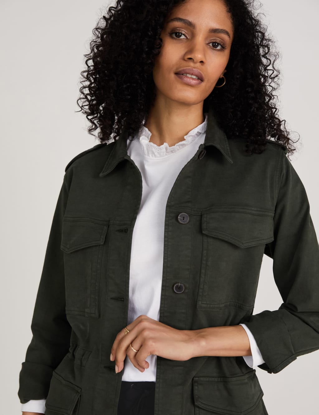 Pure Cotton Frill Neck Top | BAUKJEN | M&S