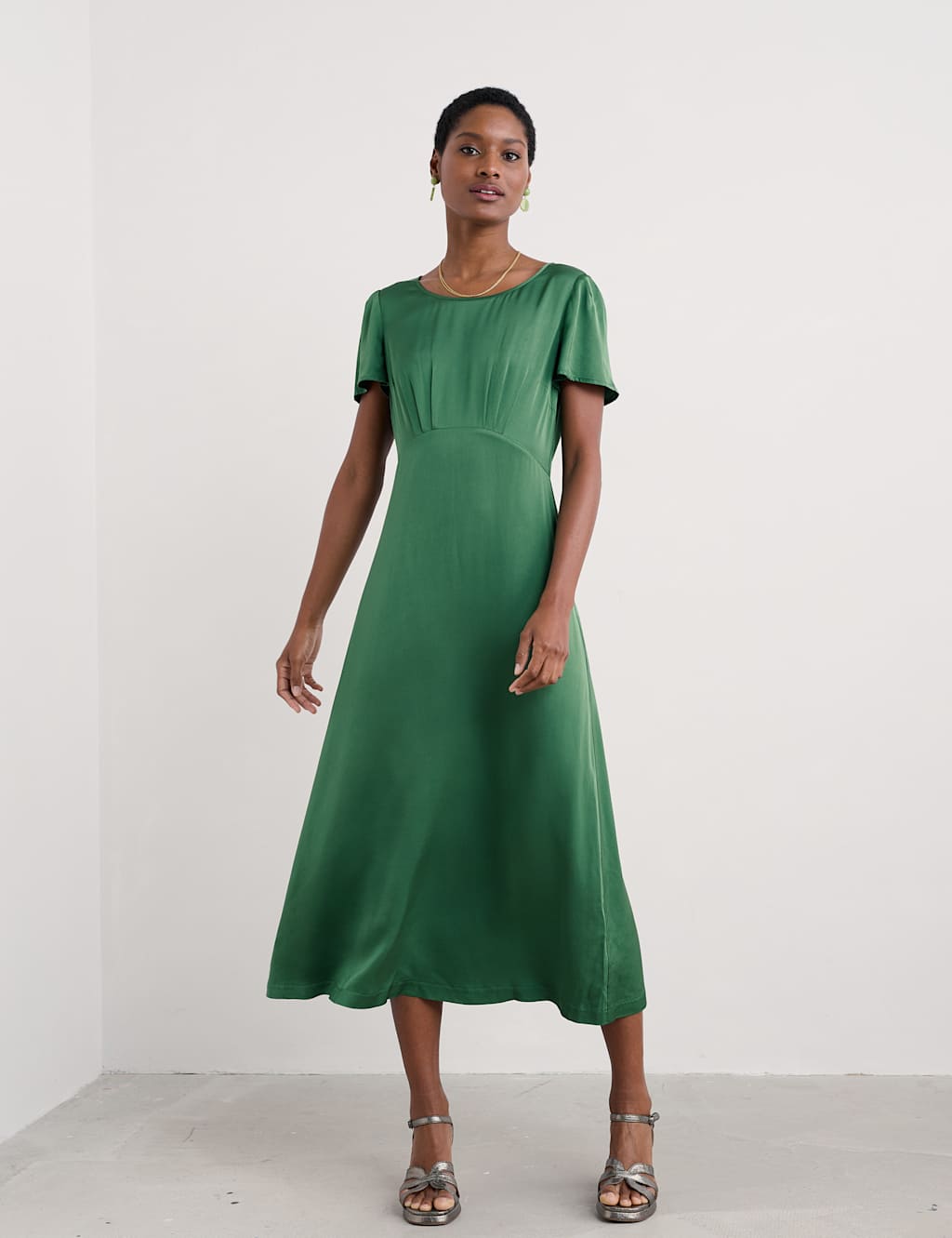 Midi Waisted Dress 3 of 4