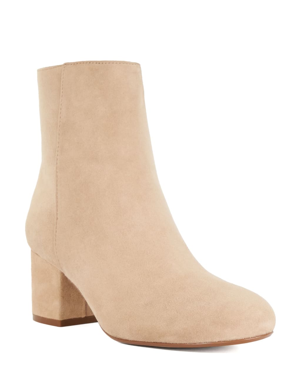 Suede Block Heel Ankle Boots 5 of 6