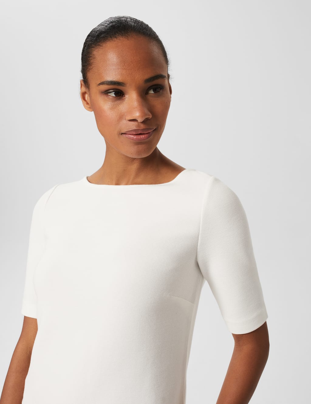 Cotton Blend Crew Neck Top 4 of 4