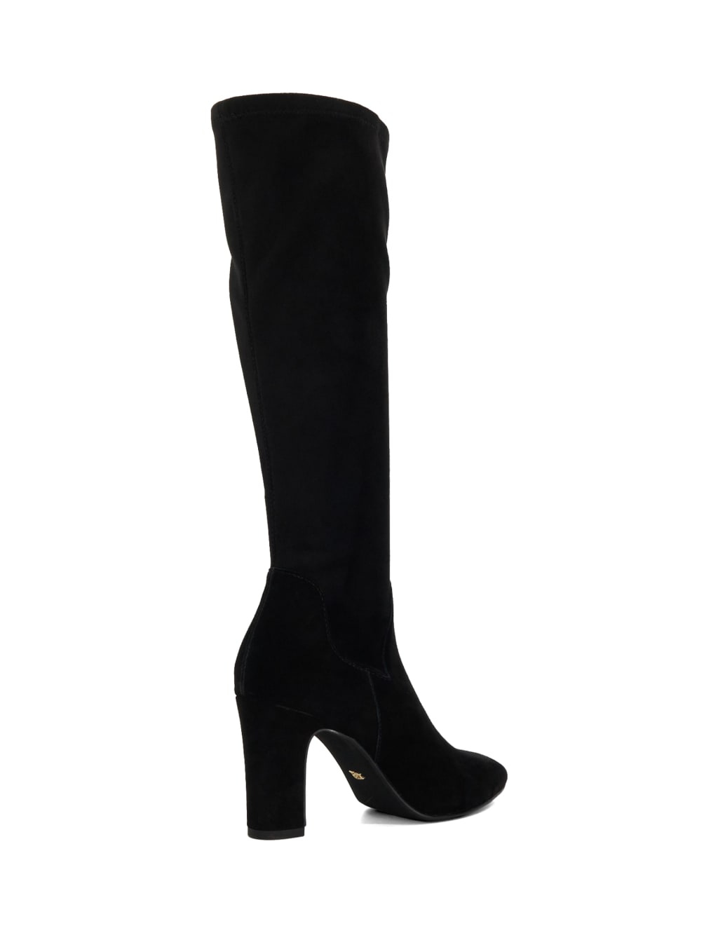 Wide Fit Leather Block Heel Knee High Boots Dune London M S