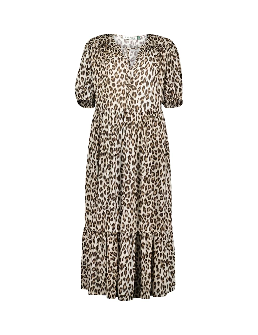 Animal Print Midi Smock Dress 2 of 5