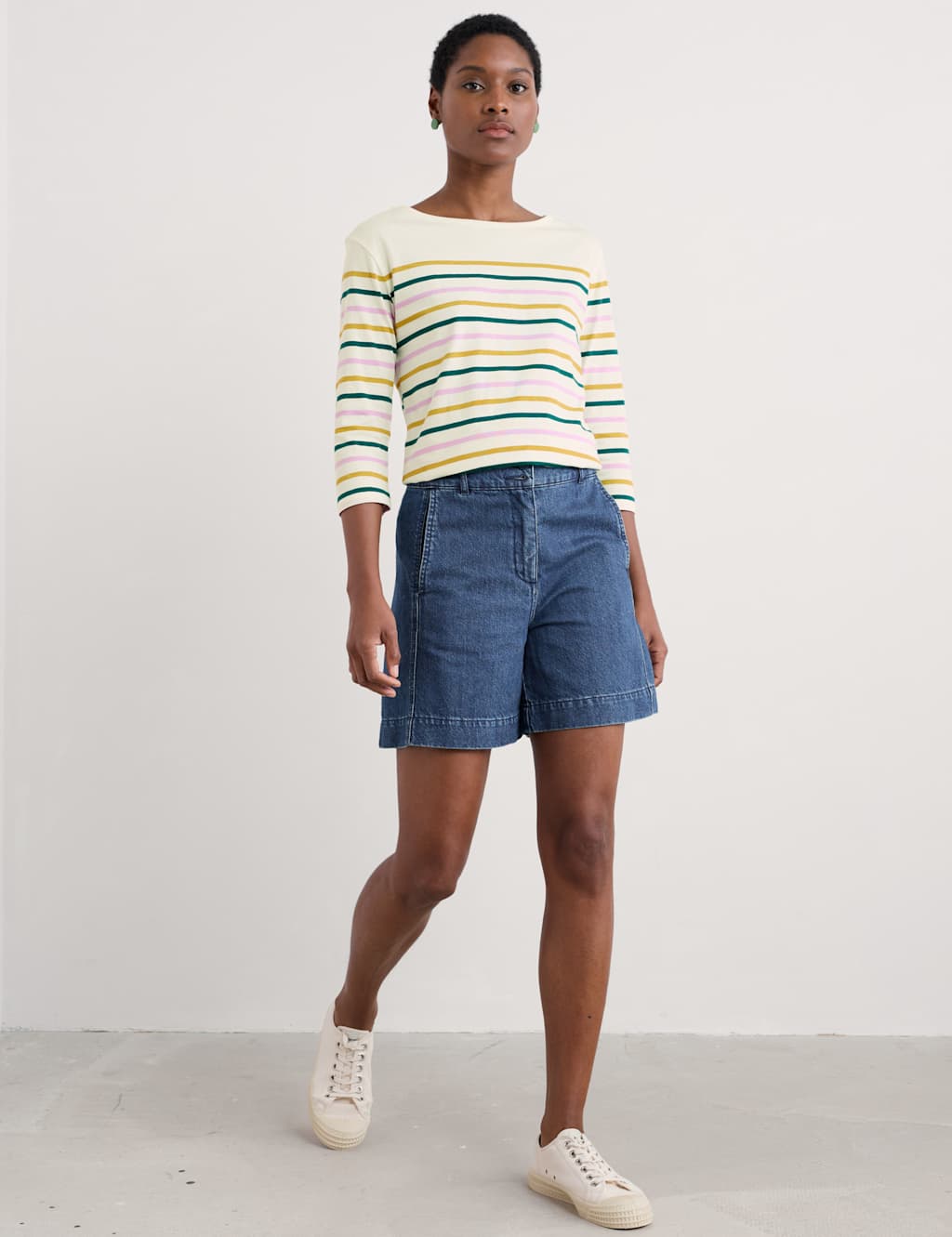 Pure Cotton Striped Top 1 of 4