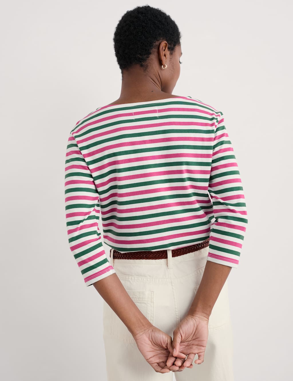 Pure Cotton Striped Top 3 of 4