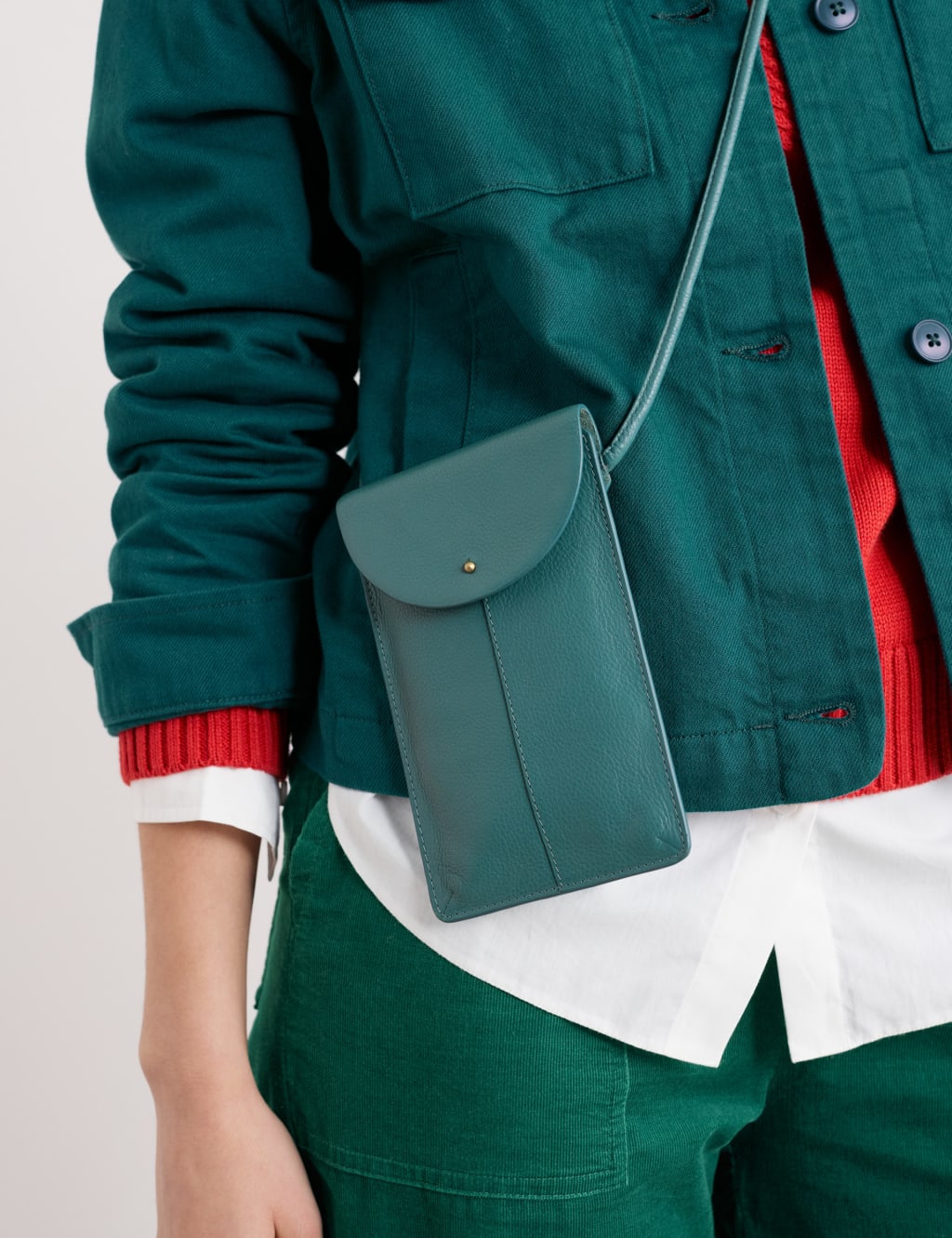 Leather Cross Body Phone Bag 3 of 3