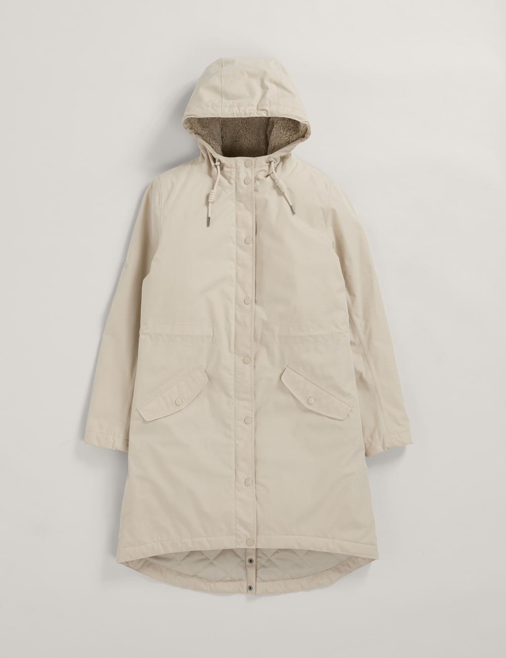 Cotton Rich Waterproof Hooded Longline Jacket 2 of 5