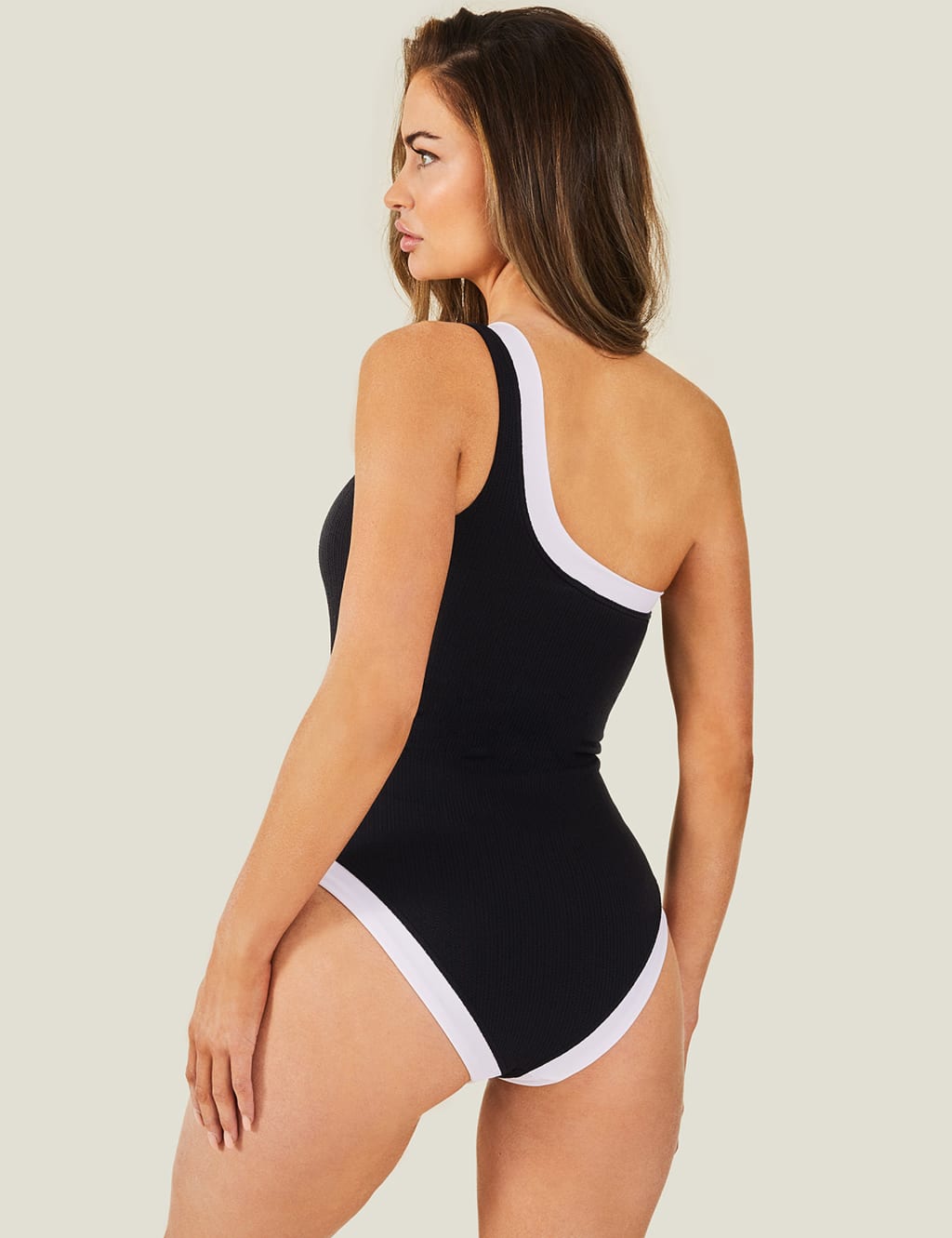 Textured one piece swimsuit hot sale