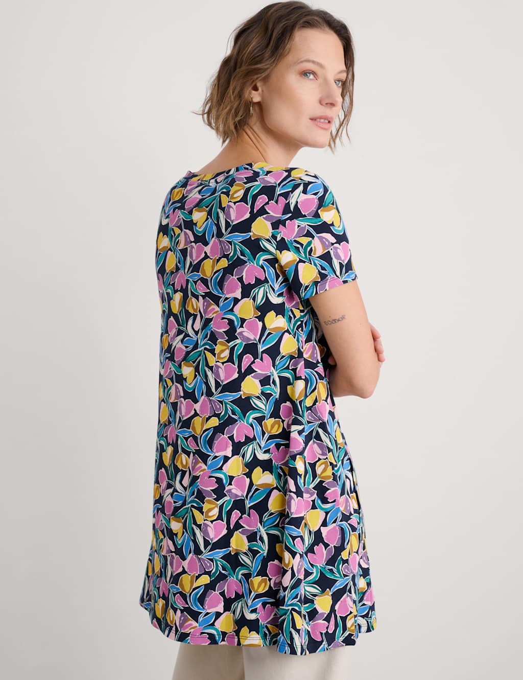 Cotton Rich Floral Tunic 4 of 4