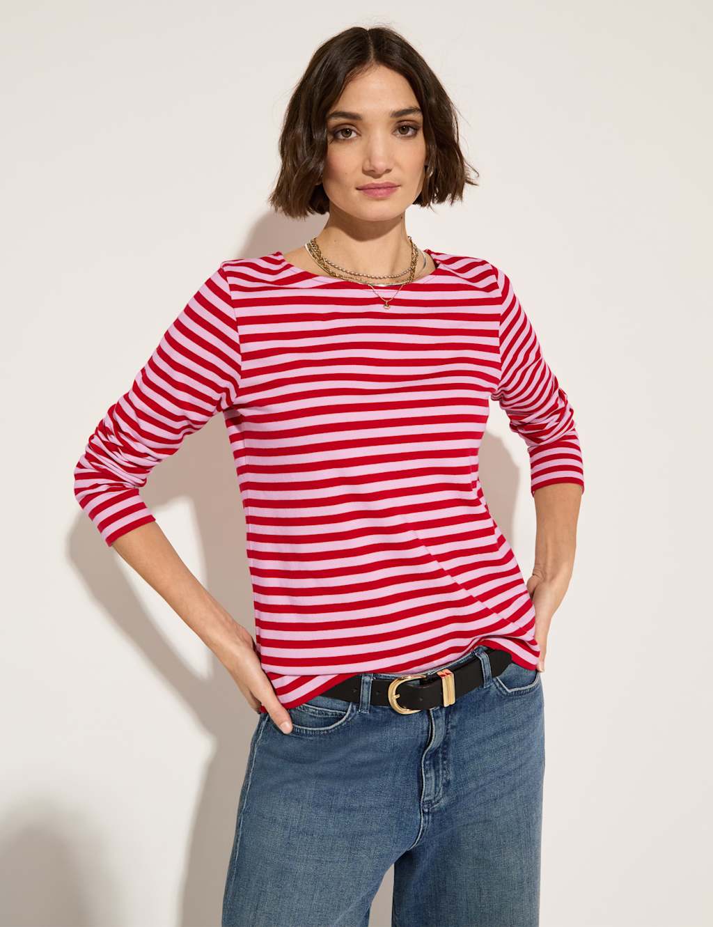 Pure Cotton Striped Top 2 of 3