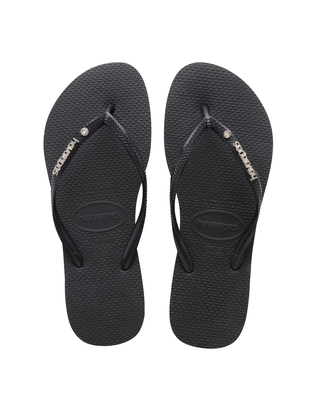Slim Crystal Flip Flops 4 of 5