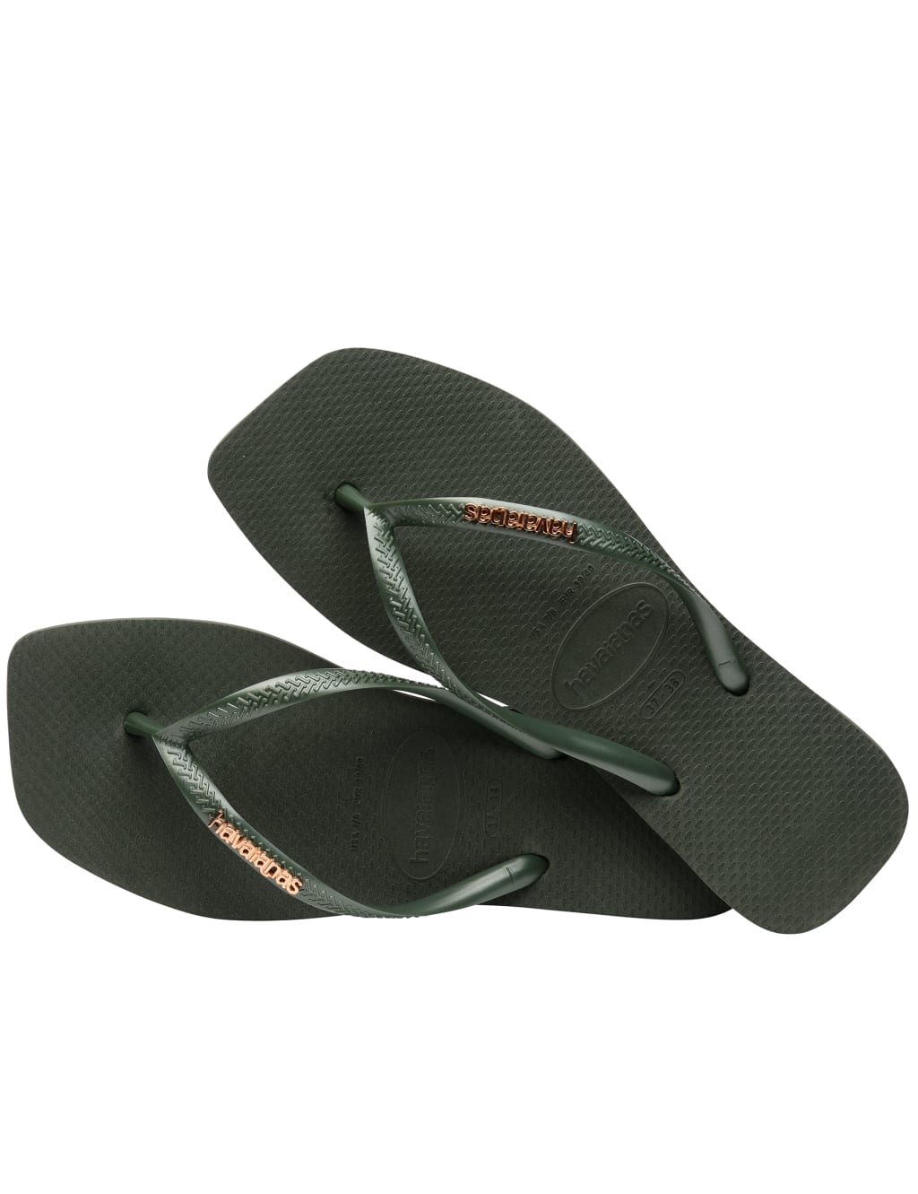 Metallic Logo Flat Flip Flops 2 of 5