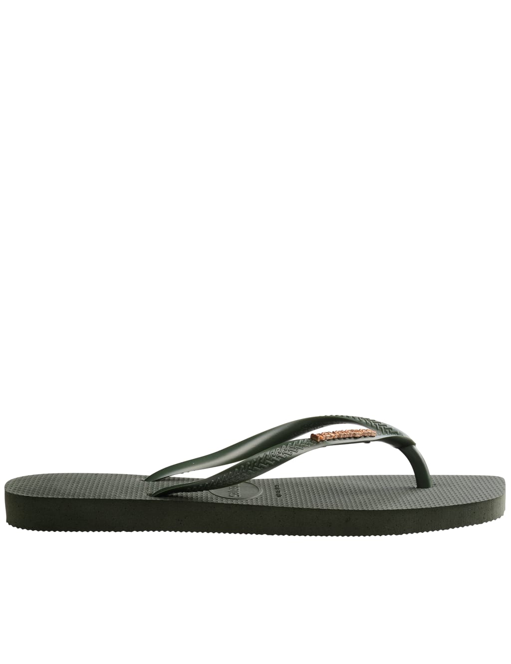Metallic Logo Flat Flip Flops 5 of 5