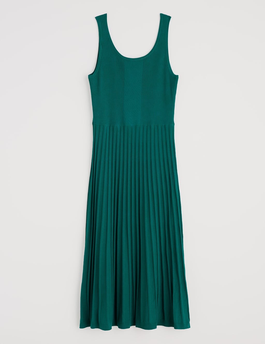 Knitted Scoop Neck Midi Skater Dress 2 of 5