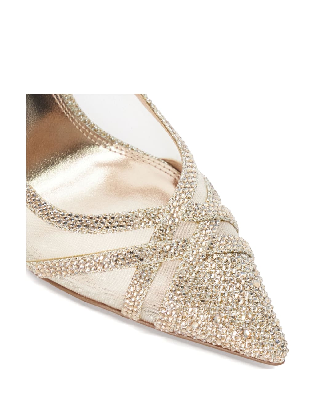 Glitter Slip On Stiletto Heel Court Shoes 5 of 5