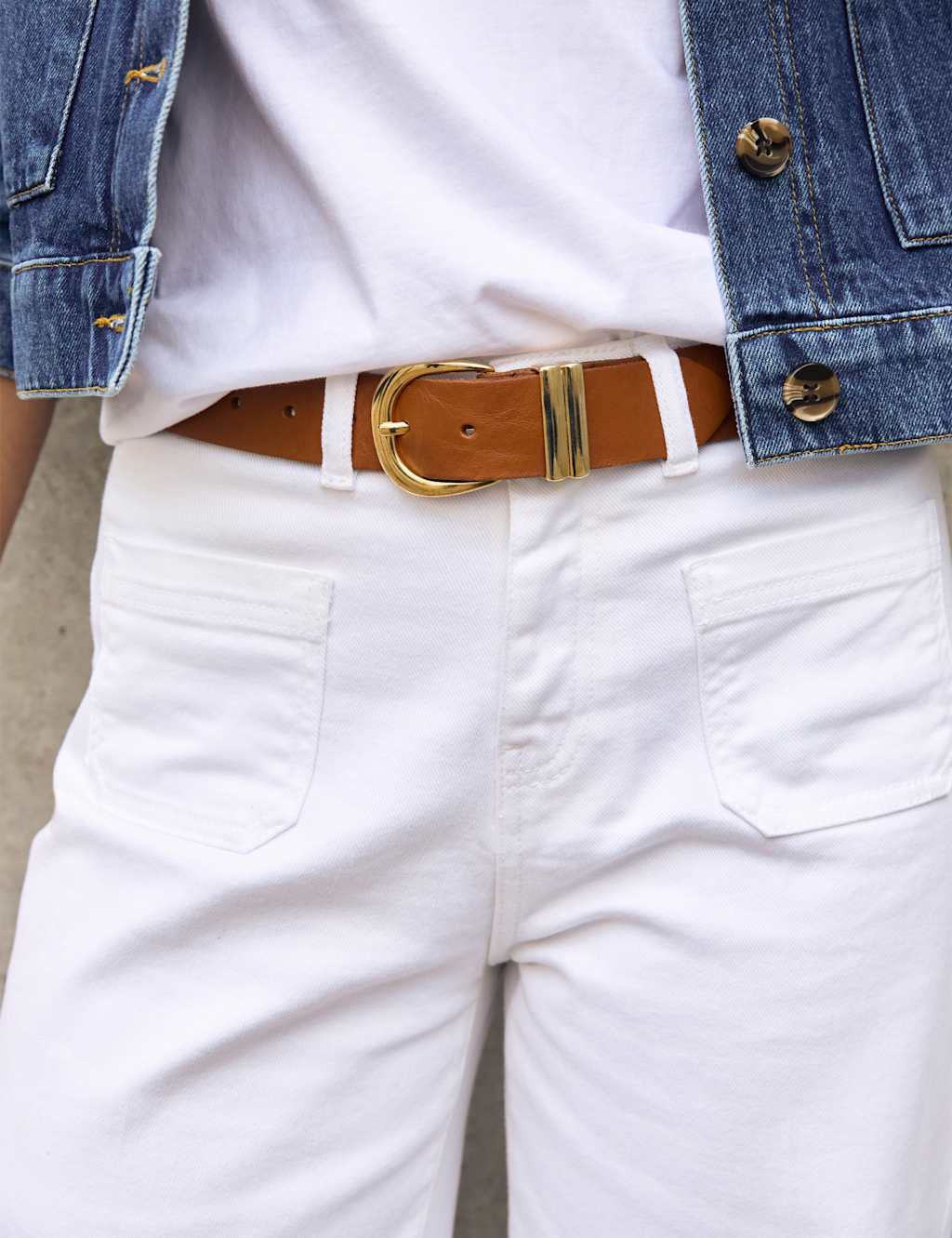 Wide Leg High Waisted Cropped Jeans 5 of 5