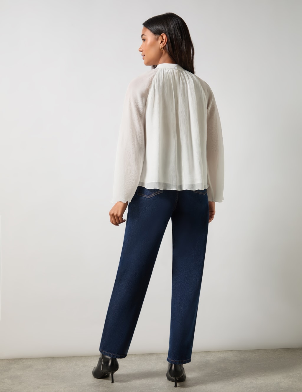 High Neck Relaxed Blouse 2 of 4