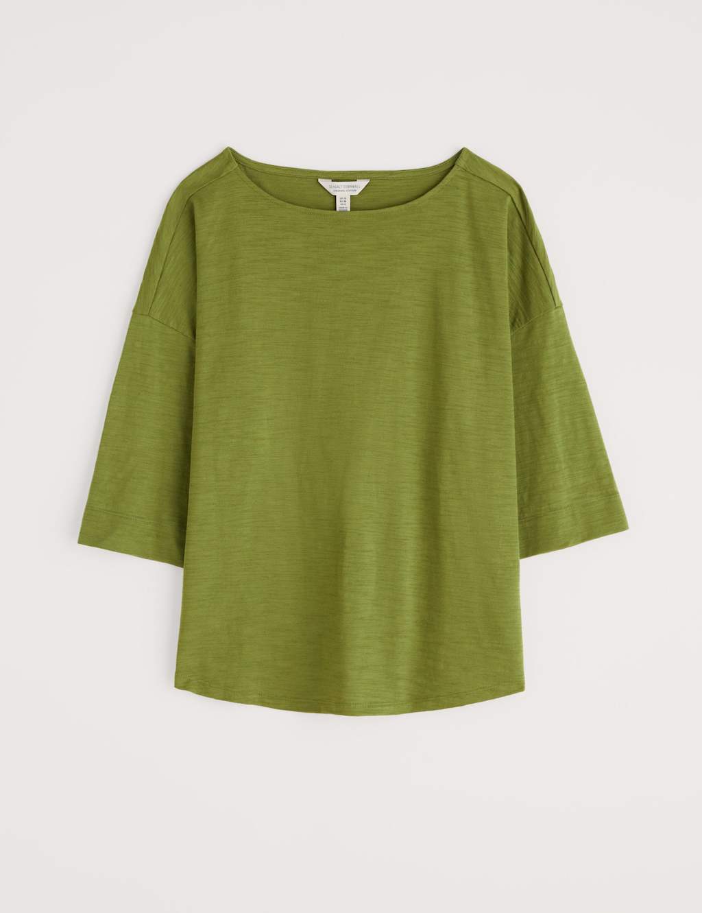 Pure Cotton Slash Neck Relaxed T-Shirt 2 of 4