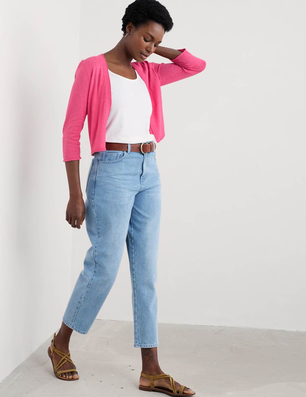 Pure Cotton Edge to Edge Cardigan 3 of 4