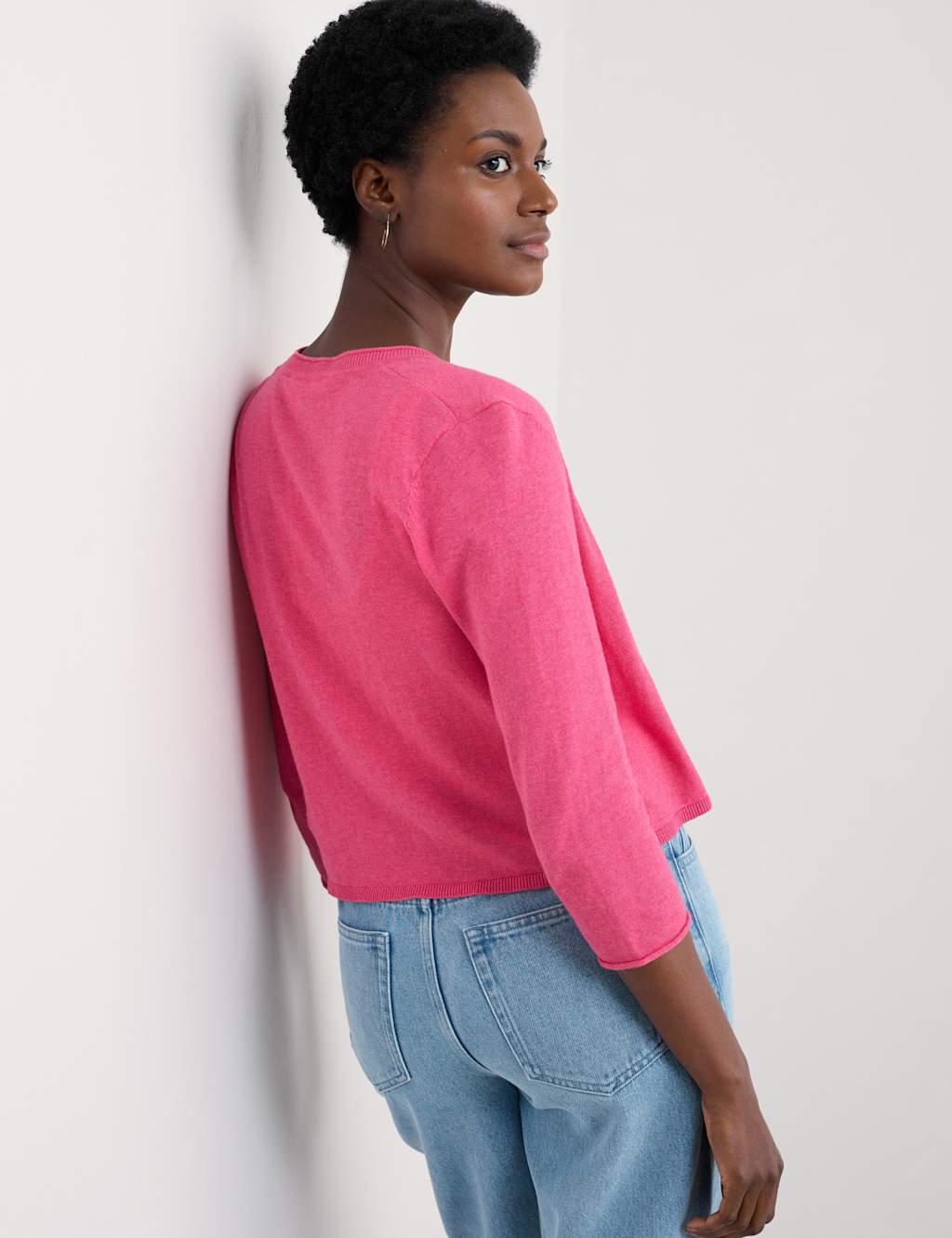 Pure Cotton Edge to Edge Cardigan 4 of 4