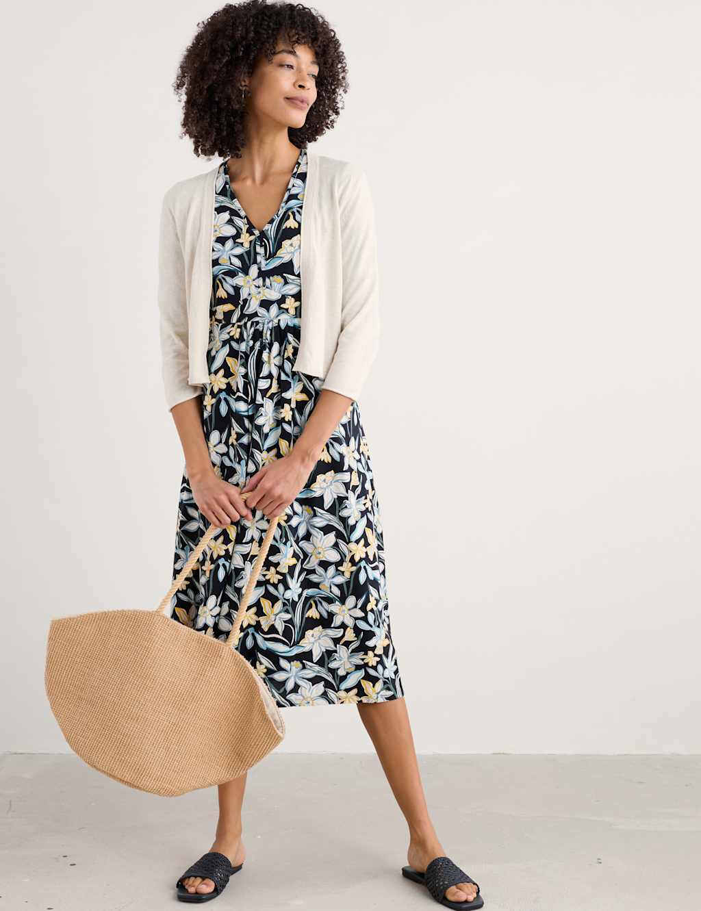 Pure Cotton Edge to Edge Cardigan 3 of 4