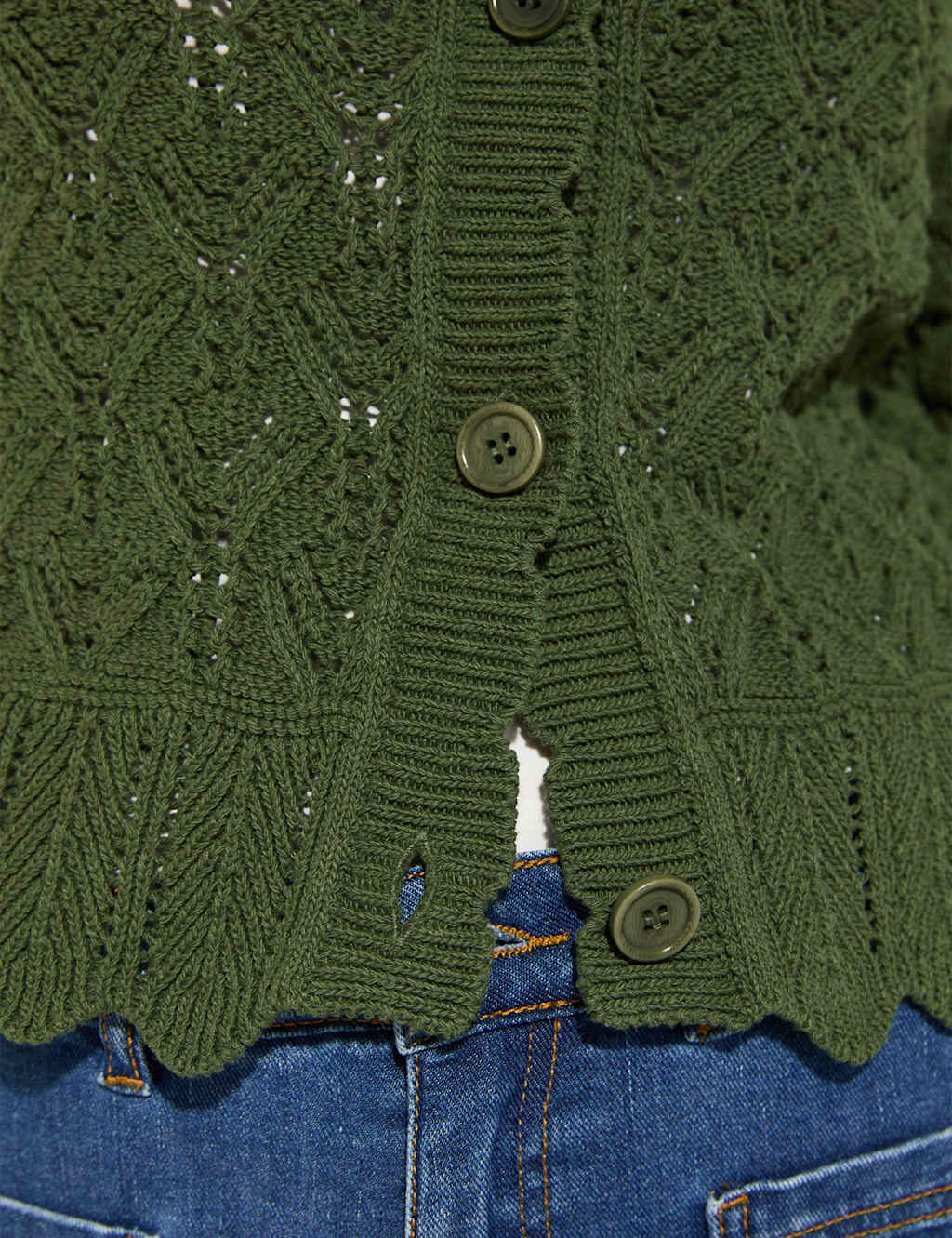 Cotton Rich Textured Cardigan 5 of 6