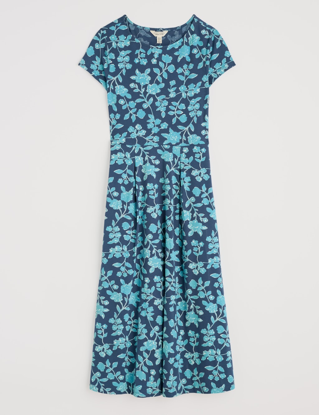 Cotton Rich Floral Midi Skater Dress 2 of 5