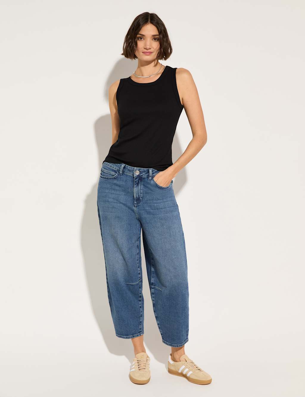 Lyocell Rich Ribbed Round Neck Tank Top 4 of 4