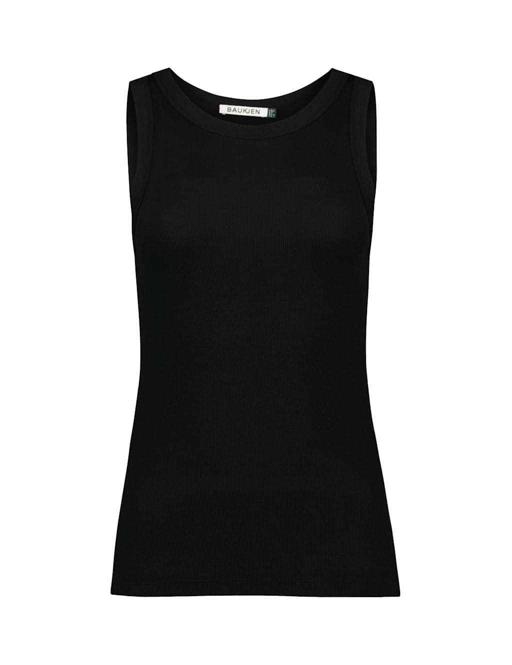 Lyocell Rich Ribbed Round Neck Tank Top 2 of 4