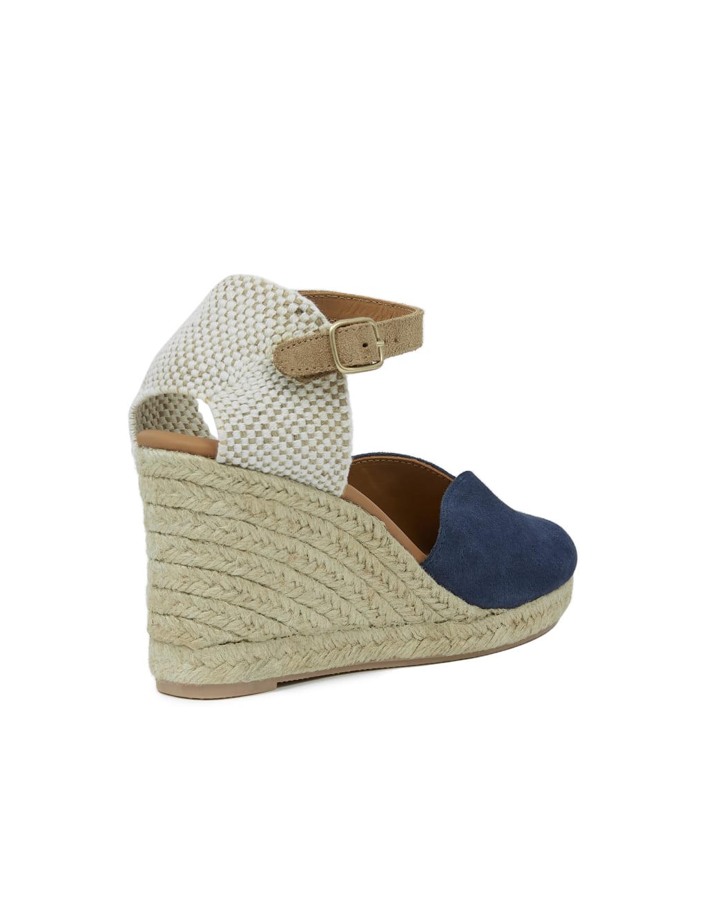 Suede Ankle Strap Wedge Espadrilles 4 of 6