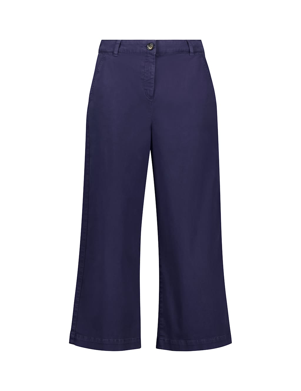 Cotton Rich Wide Leg Cropped Trousers 2 of 5