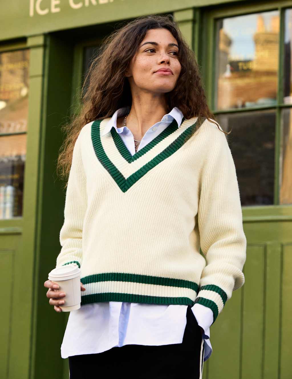 Pure Wool V-Neck Jumper 4 of 4