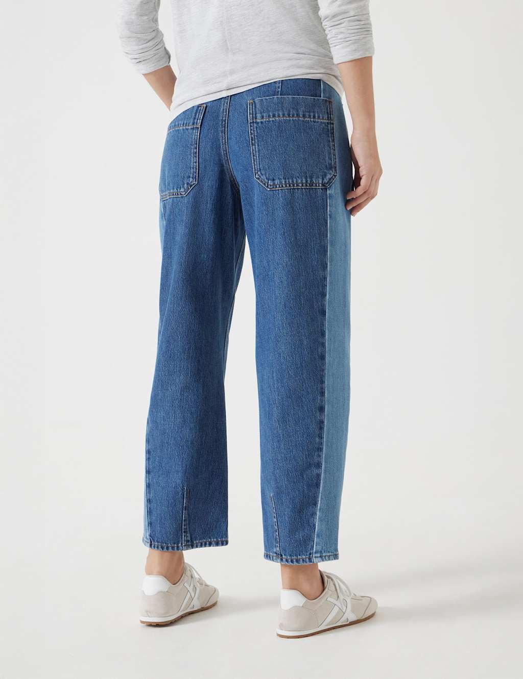 Mid Rise Barrel Leg Jeans 2 of 5