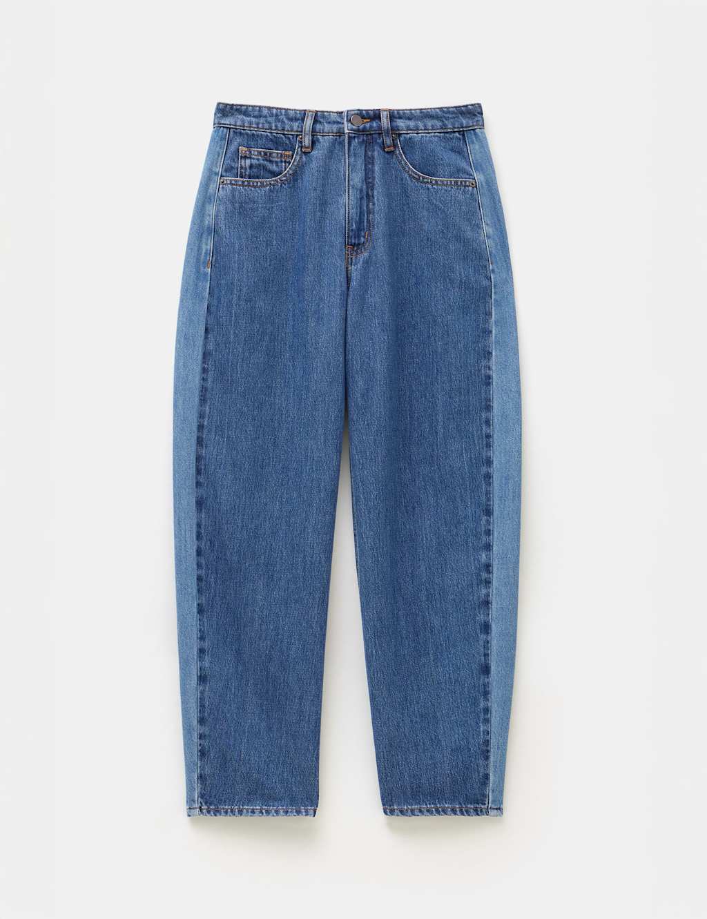 Mid Rise Barrel Leg Jeans 4 of 5