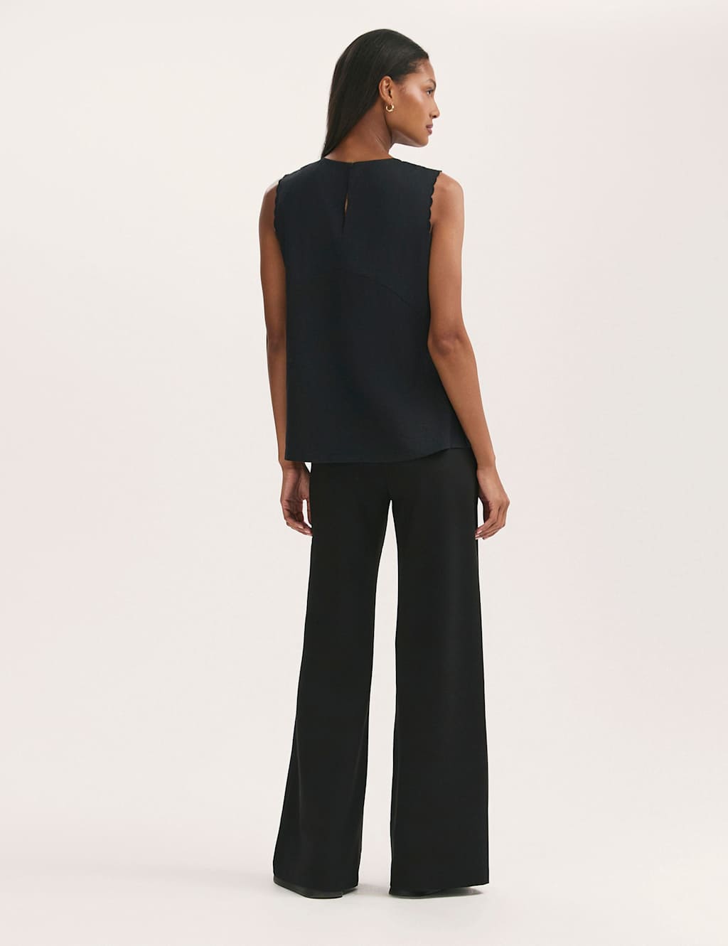 Pure Cotton Embroidered Round Neck Vest Top 2 of 4