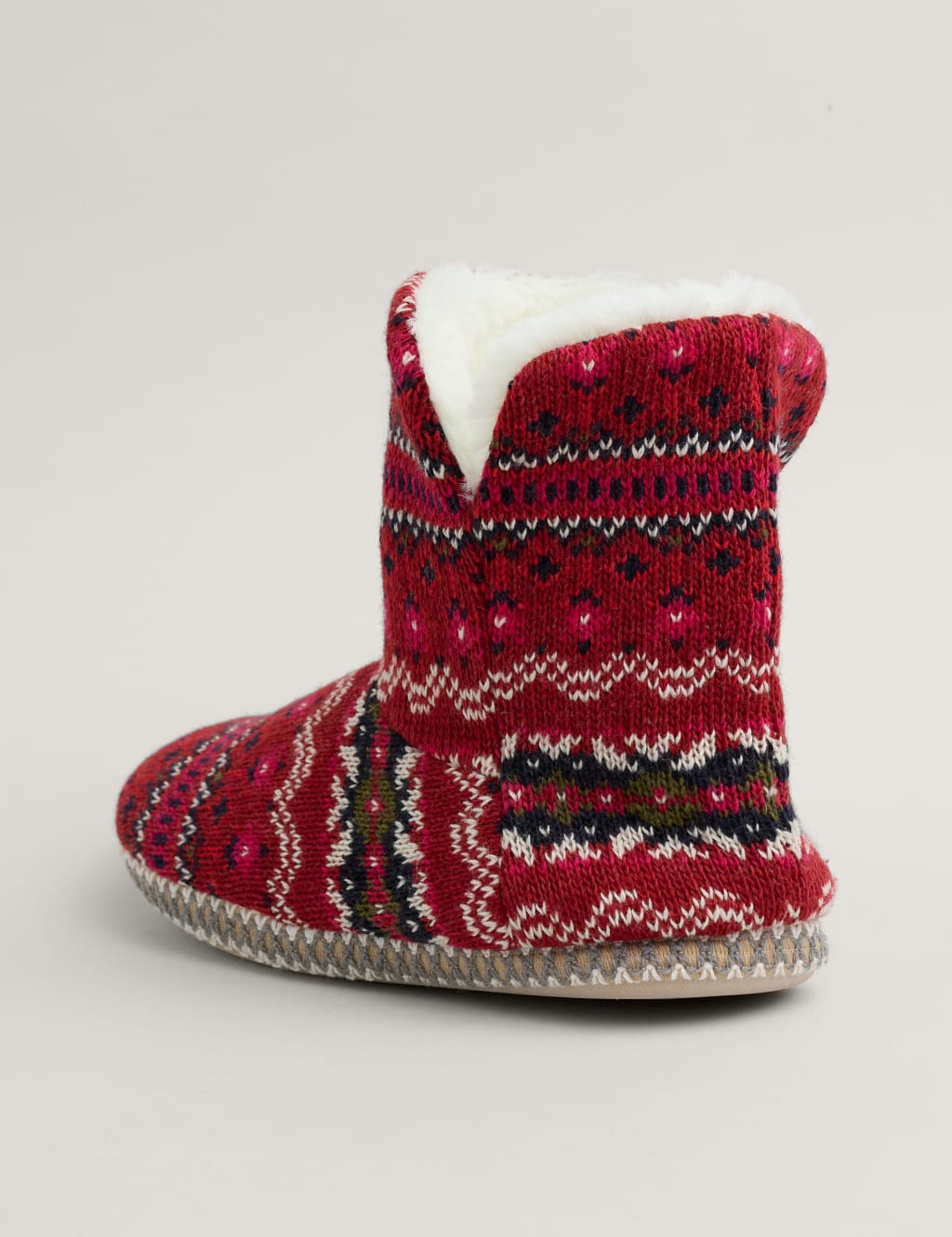 Faux Fur Lined Round Toe Slipper Boots Seasalt Cornwall M S