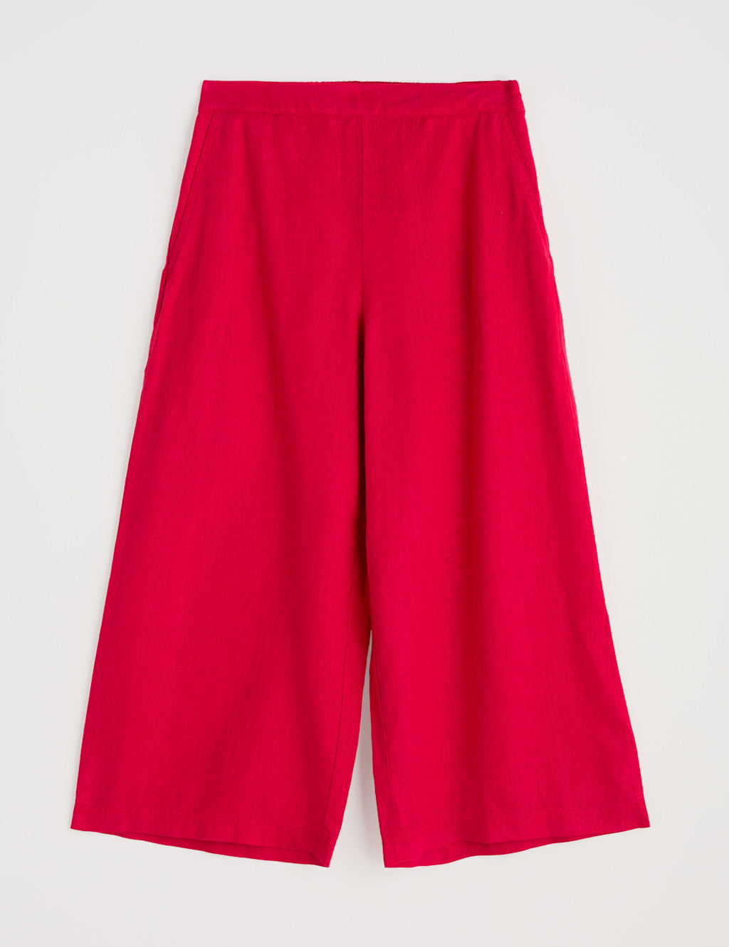 Pure Linen Side Zip Wide Leg Culottes 2 of 4