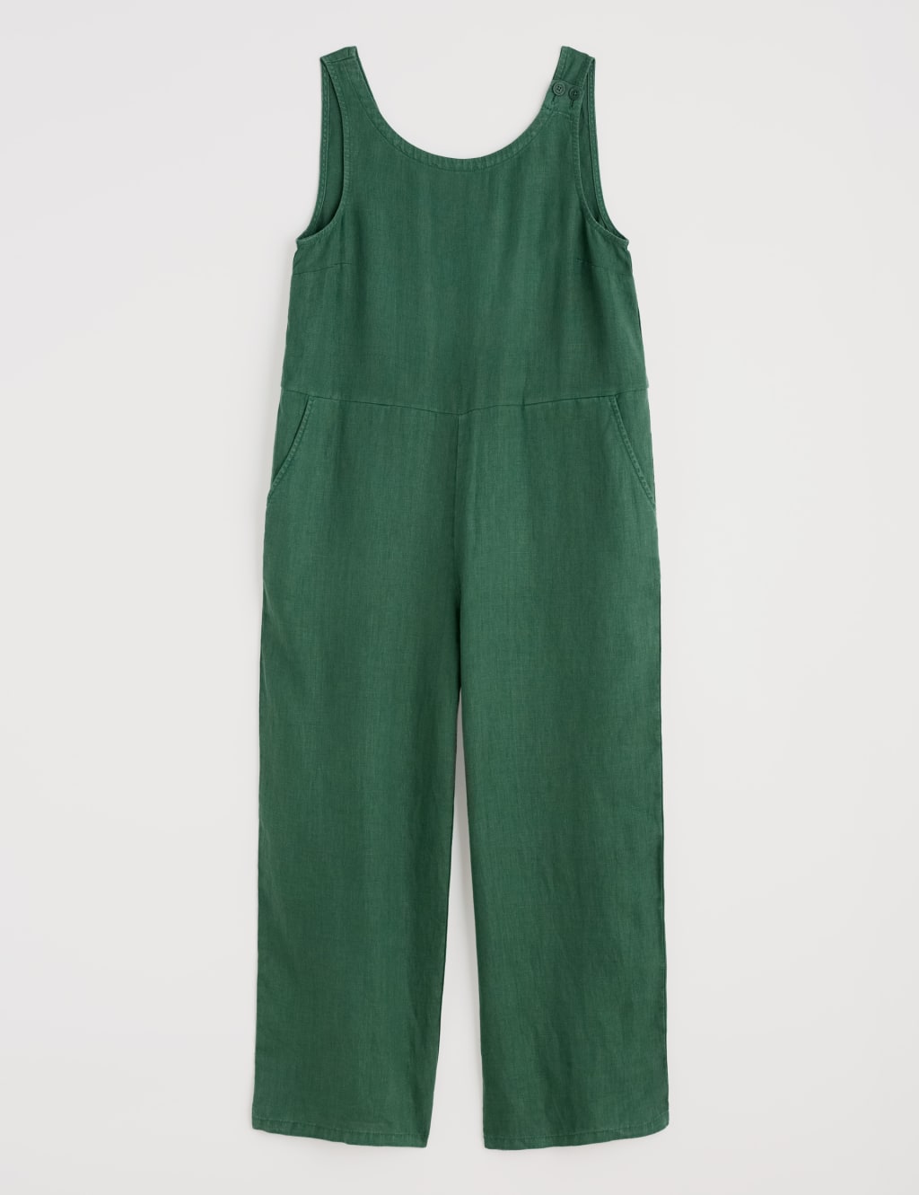 Pure Linen Sleeveless Jumpsuit 2 of 5