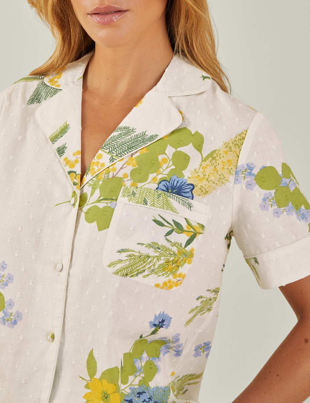 Pure Cotton Floral Print Shorts Pyjama Set 4 of 4