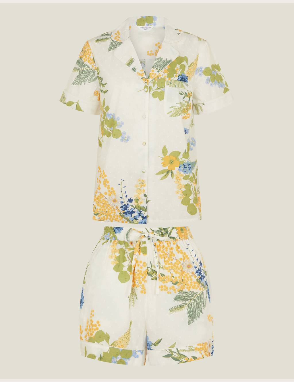 Pure Cotton Floral Print Shorts Pyjama Set 2 of 4