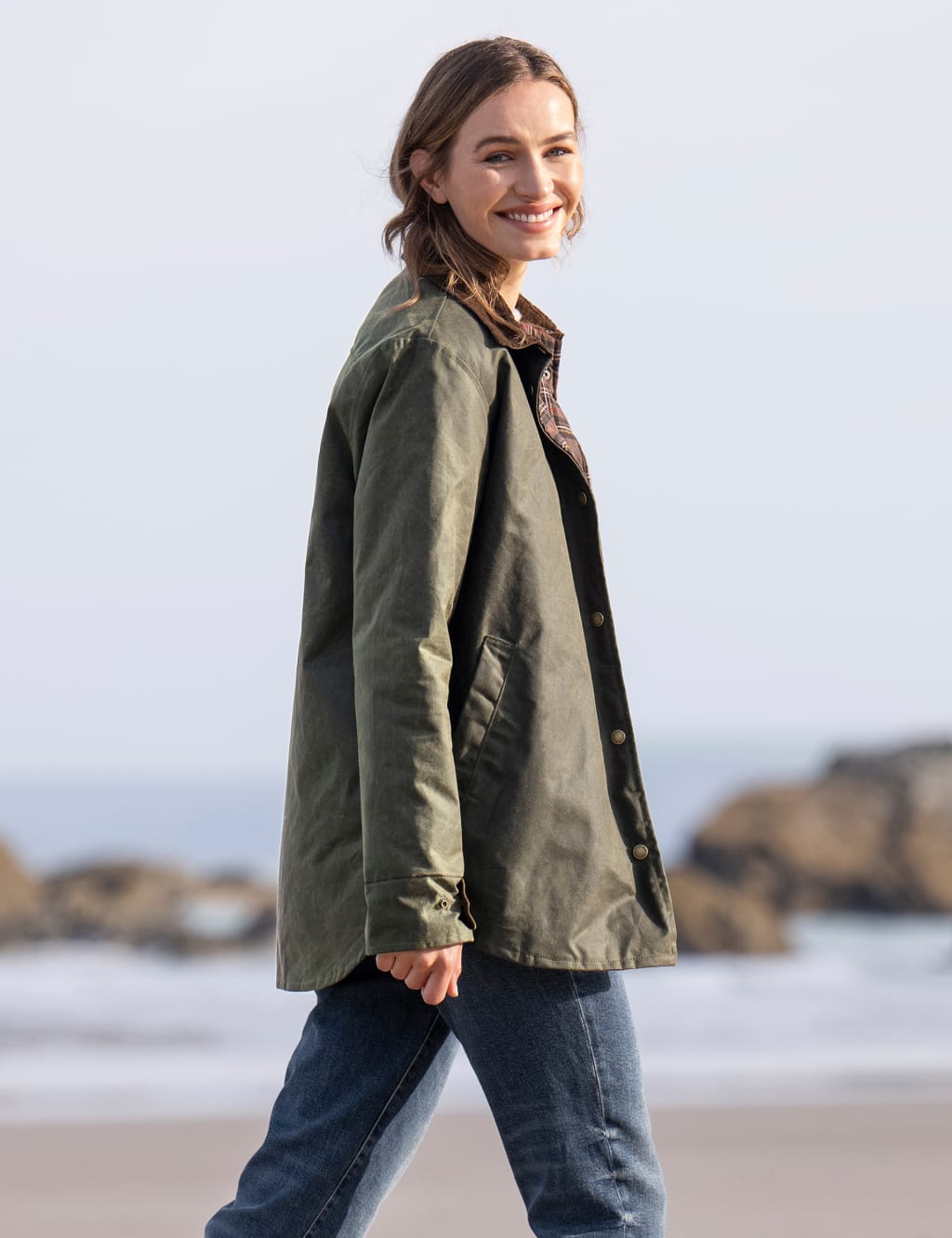 Waxed Pure Cotton Relaxed Utility Jacket 6 of 7