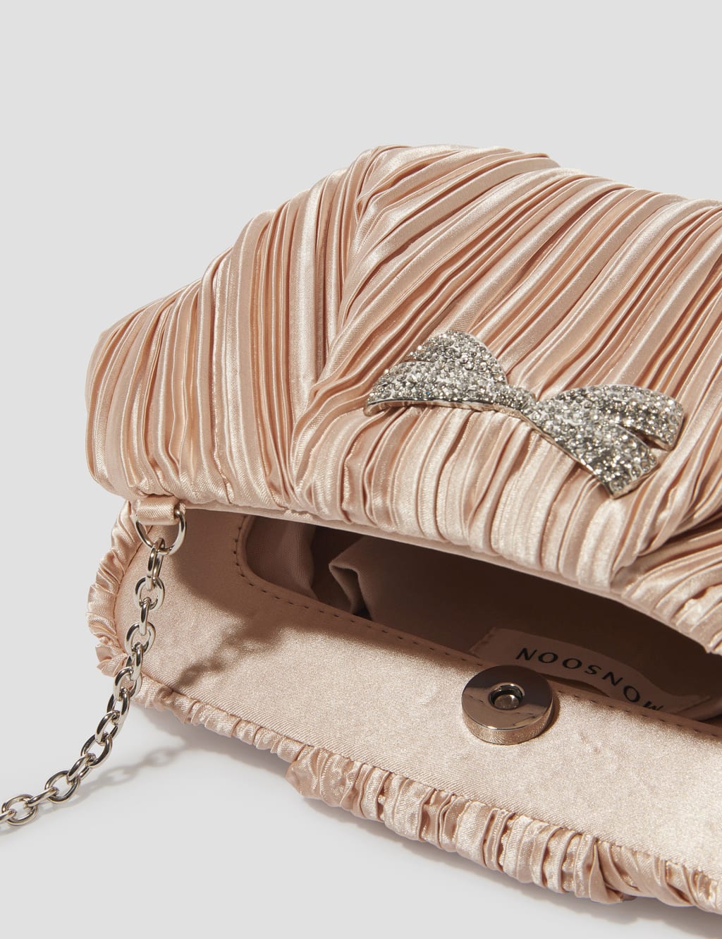 Pleated Chain Strap Clutch Bag 4 of 5
