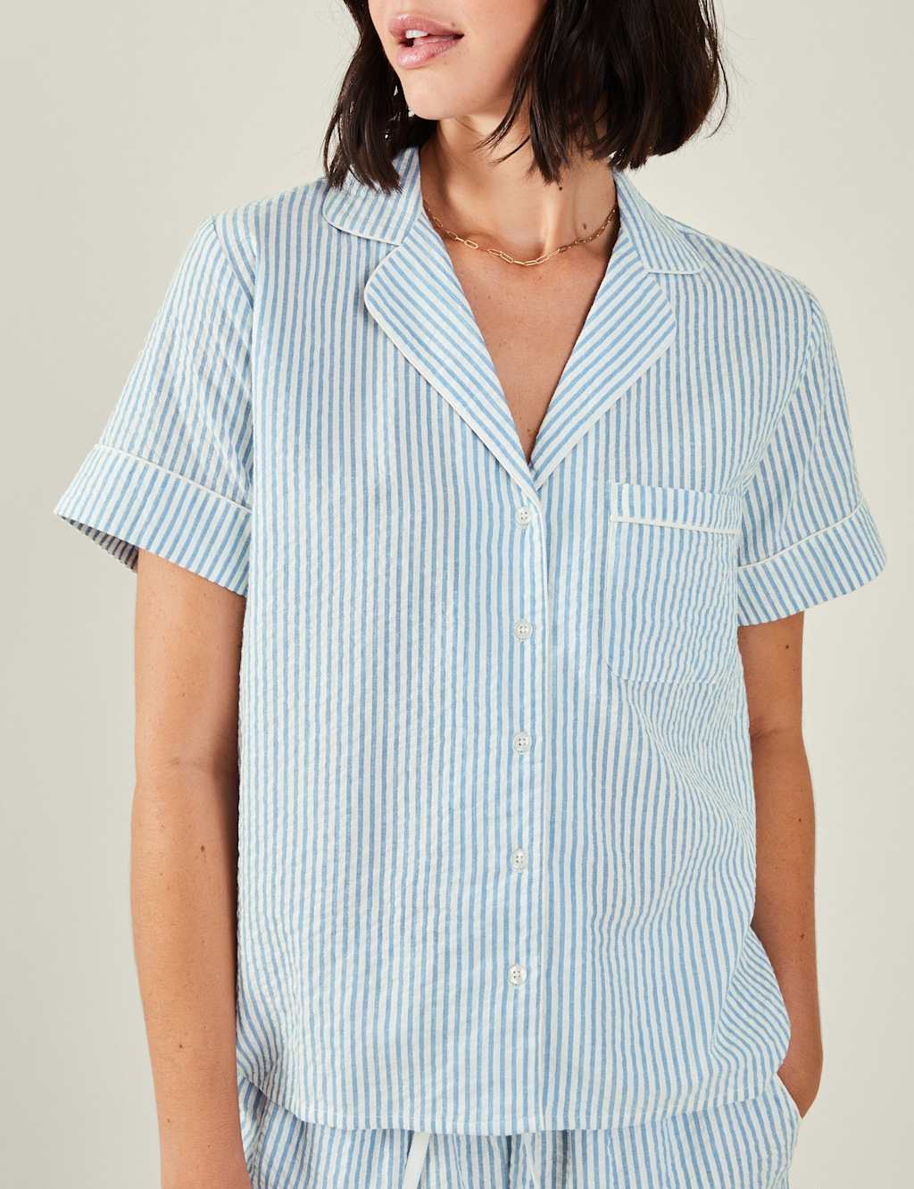 Pure Cotton Striped Pyjamas 4 of 4
