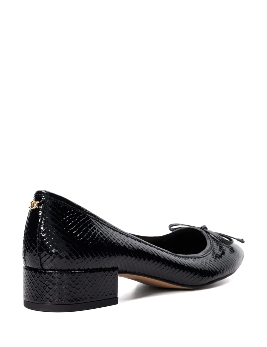 Croc Block Heel Ballet Pumps 4 of 4
