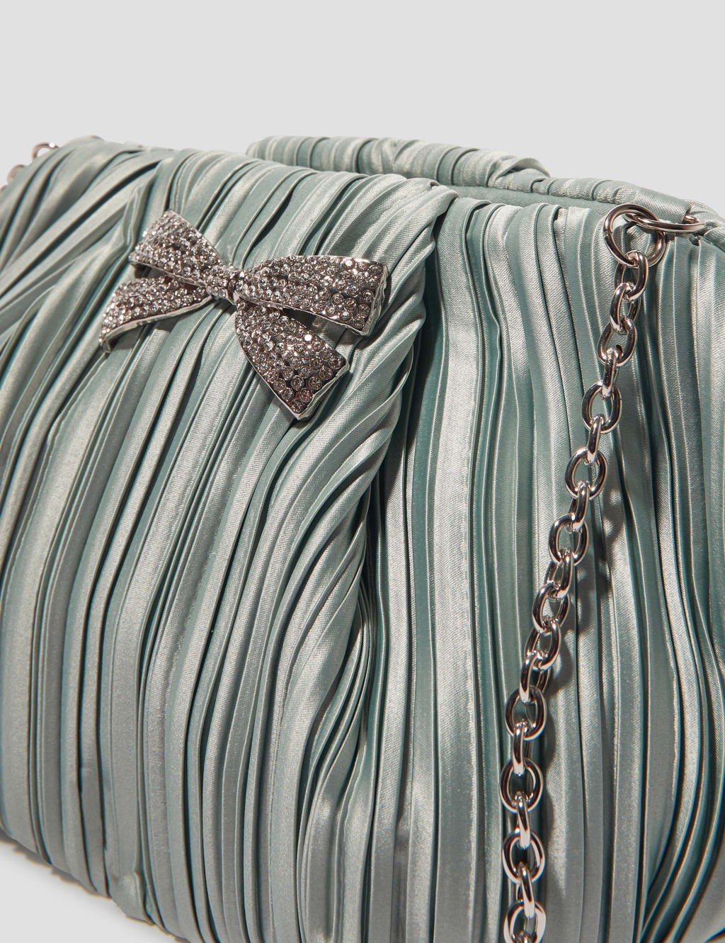 Pleated Chain Strap Clutch Bag 4 of 4