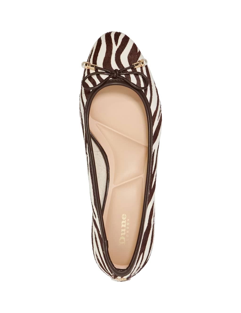 Leather Animal Print Ballet Pumps 4 of 5