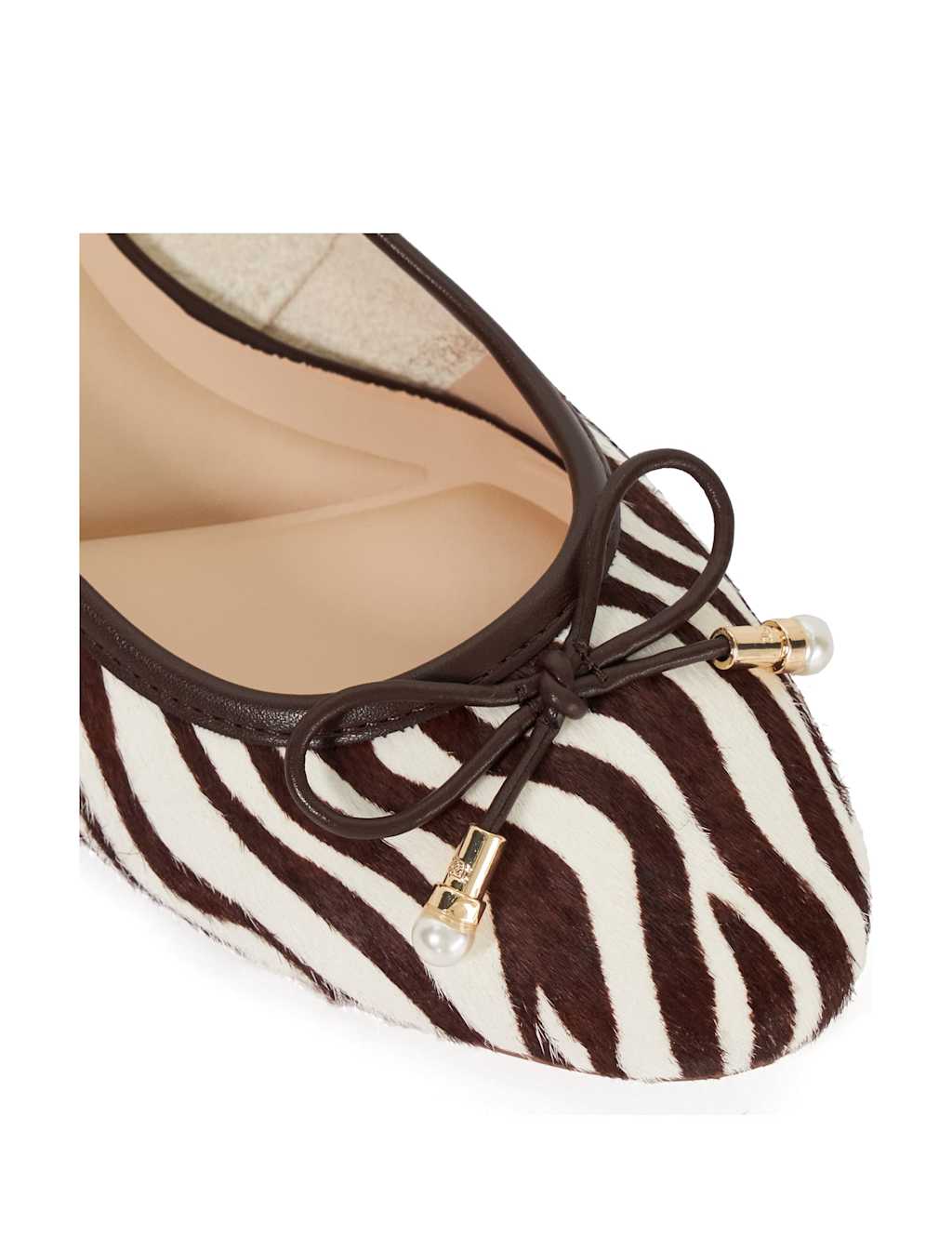 Leather Animal Print Ballet Pumps 5 of 5